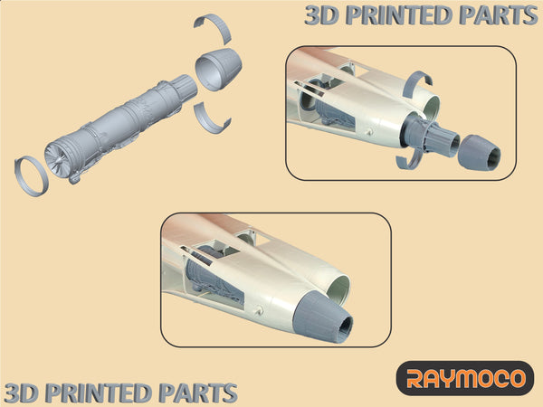 R32.101.00  1/32 F/A-18E/F Turbojet Engine F414-GE-400. Recommended Kits - Revell