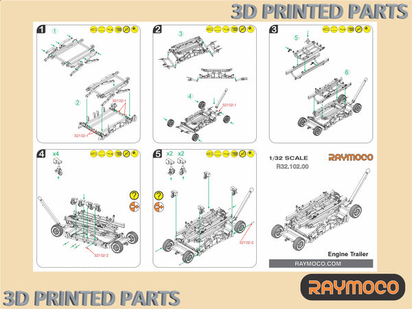 R32.103.00  1/32 FA/-18E/F Turbojet Engine F414-GE-400 with Trailer. Recommended Kits - Revell
