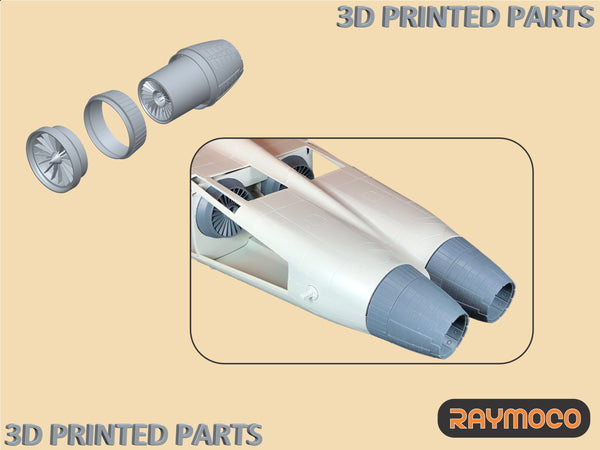 R32.104.00  1/32 F/A-18E/F Engine Fan & Nozzle (2 Sets). Recommended Kits -Revell