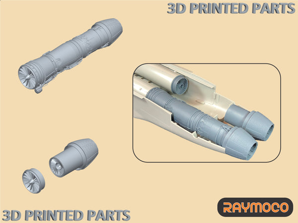 R32.109.00  1/32 Turbojet Engine F414-GE-400 & Engine Fan with Nozzle. For use with F/A-18E/F Super Hornet & EA-18G Growler. Recommended Kits - Trumpeter