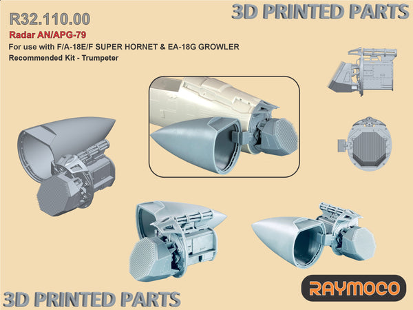 F/A-18E/F Super Hornet & EA-18G Growler Radar AN/APG-79 for Trumpeter Kit - 1/32 | R32.110.00
