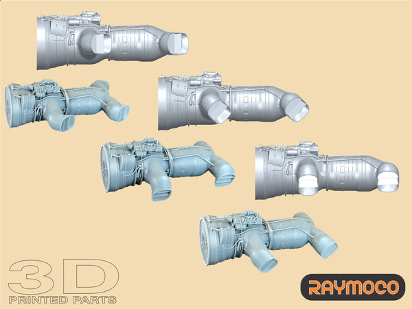 R48.102.ST  1/48 Harrier Engine Pegasus 11 MK 103 with Stand. For use with:  SEA HARRIER FA 2, HARRIER GR1/GR3,  HARRIER T2/T4/T8