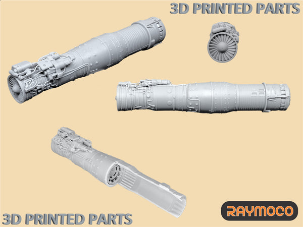 MiG-21, SU-15 Turbojet Engine R-13F-300 (2 Sets) - 1/48 | R48.105.DP