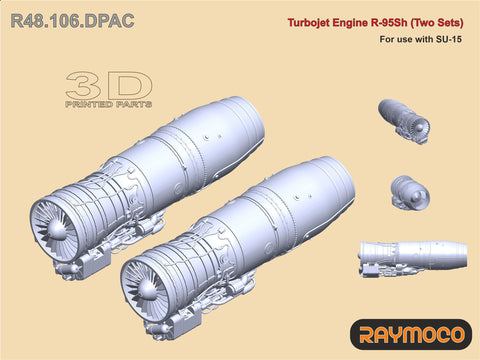 R48.106.DPAC  1/48 SU-25 Engine R-95Sh (2 Sets).