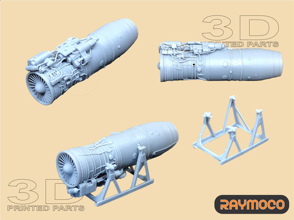 R48.106.ST  1/48 SU-25 Engine R-95Sh with Stand.