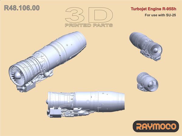 R48.106.00  1/48 SU-25 Turbojet Engine R-95Sh.