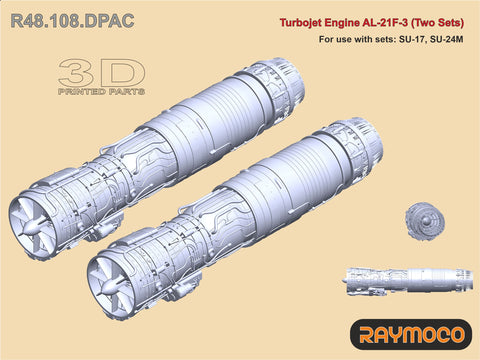 R48.108.DPAC  1/48 SU-17 Engine AL-21F-3 (2 Sets).