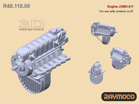 R48.110.00  1/48 Junkers Ju 87 Engine JUMO-211