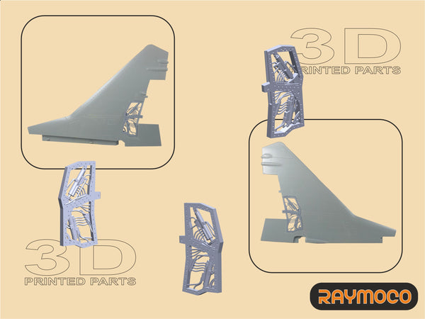 R48.113.00  1/48 MiG-29 Electronics, Covers, Tail. Recommended Kit - (GWH)