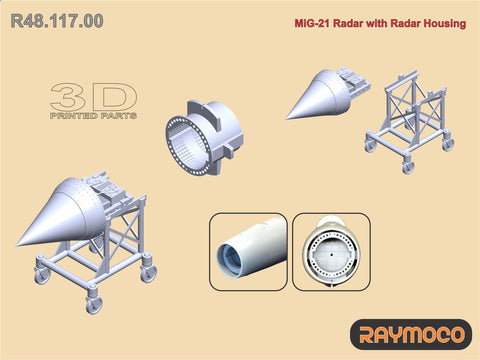 R48.117.00  1/48 MiG-21 Radar with Radar Housing
