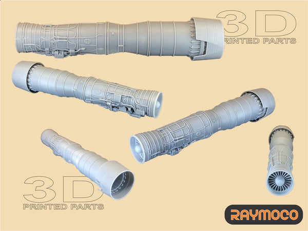 R48.119.DPAC  1/48 MiG-31 Engine D-30F6. (2 Sets) Recommended Kit - Hobby Boss (HB)