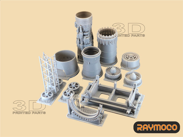 R48.123.00  1/48 MiG-31 Engine D-30F6 with Engine Transportation Stand. Recommended Kit - AMK