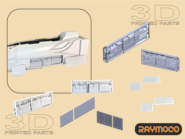 R48.127.00  1/48 MiG-31 Electronics, Spine, Covers. Recommended Kit - HB