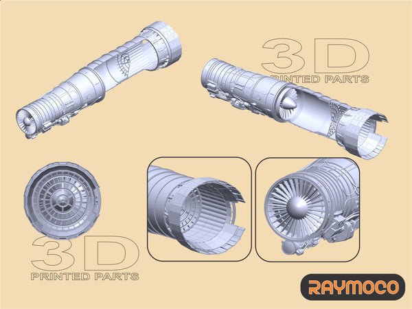 R48.128.DPAC  1/48 MiG-25 Engine R-15B-300 (2 Sets). Recommended Kit - ICM