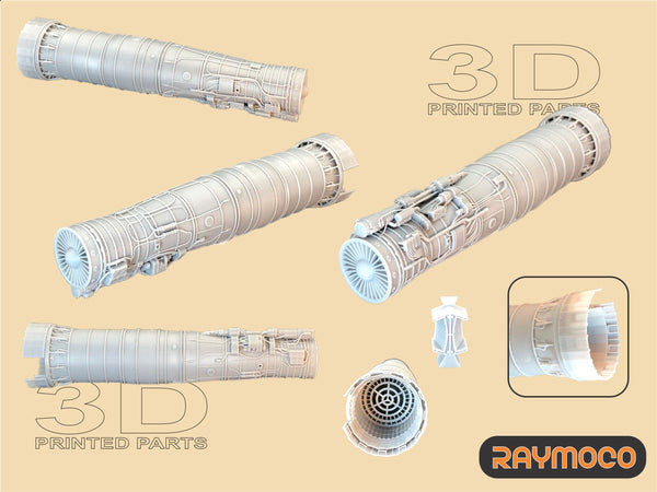 R48.128.DPAC  1/48 MiG-25 Engine R-15B-300 (2 Sets). Recommended Kit - ICM