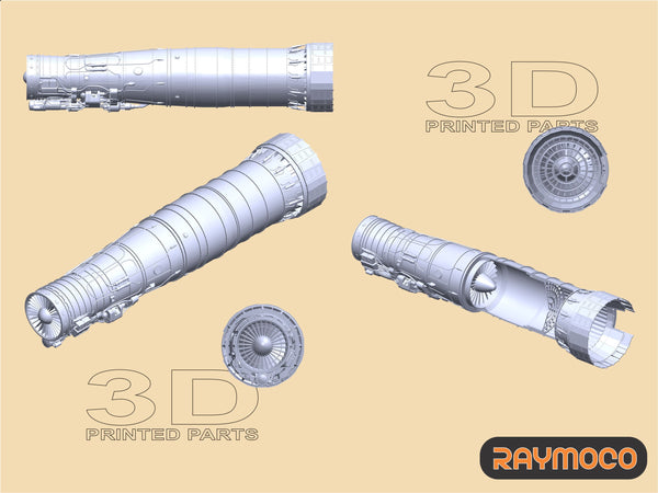 R48.128.ST  1/48 MiG-25 Engine R-15B-300 with Stand. Recommended Kit - ICM