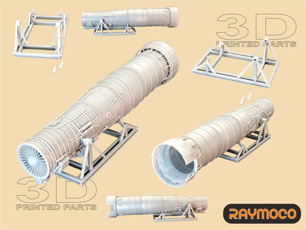 R48.128.ST  1/48 MiG-25 Engine R-15B-300 with Stand. Recommended Kit - ICM