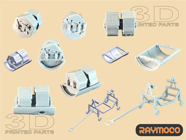 R48.130.00  1/48 MiG-25 Surveillance Cameras. For use with MIG-25RBT. Recommended Kit-ICM