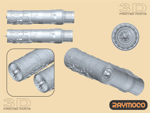 R48.132.DP  1/48 F-15 Engine F100-PW-220/229 (2 Sets). For use with F-15 C/E. Recommended Kit - GWH