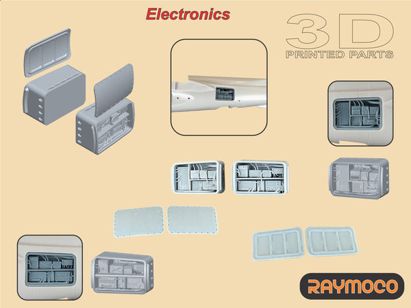 R48.143.00  1/48 AV-8B HARRIER II Plus Engine, Exhaust Nozzles, Electronics, Radar. Recommended Kit - HASEGAWA