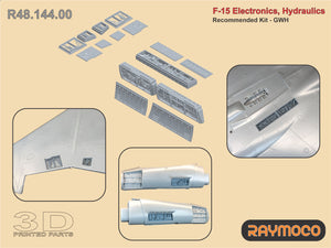 R48.144.00  1/48 F-15 Electronics, Hydraulics. Recommended Kit-GWH