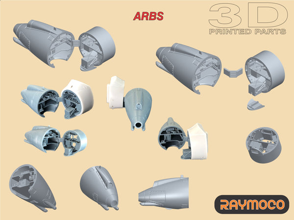 R48.145.00  1/48 Harrier GR Mk.7 Engine, Exhaust Nozzles, Electronics, ARBS. Recommended Kit - HASEGAWA