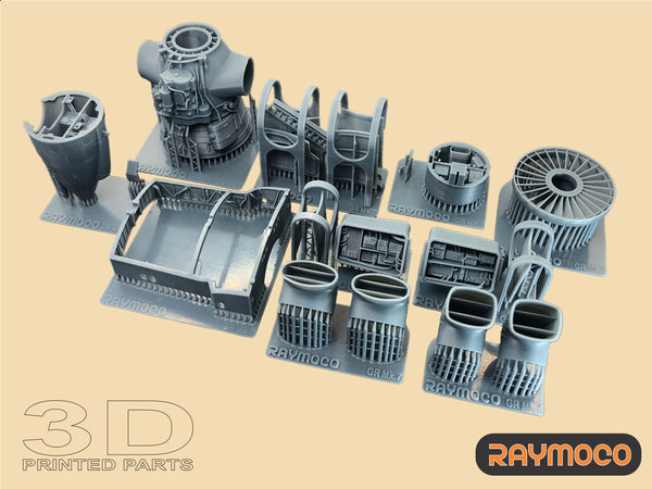 R48.145.00  1/48 Harrier GR Mk.7 Engine, Exhaust Nozzles, Electronics, ARBS. Recommended Kit - HASEGAWA