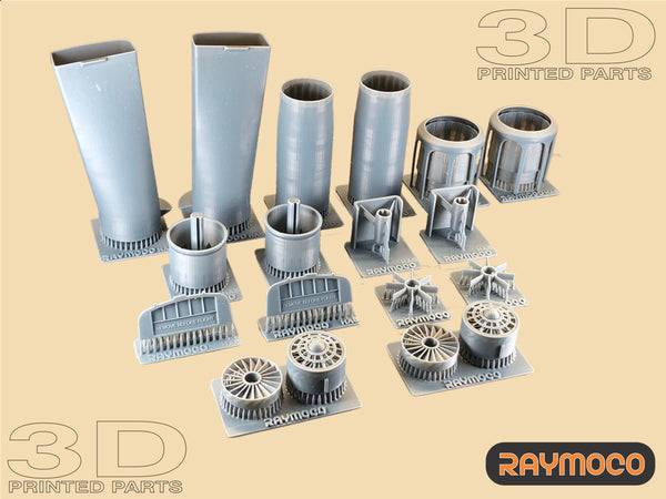 R48.146.00  1/48 F-4 PHANTOM II (J,E,EJ) Air Intakes, Air Intake Covers, Exhaust Nozzles (Long Style). Recommended Kit - Hasegawa