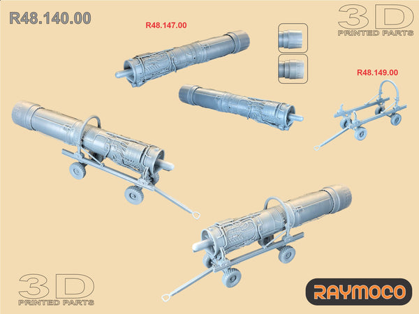 R48.150.00  1/48 F-4 PHANTOM II  Engine J79-GE-10 with Engine Trailer.