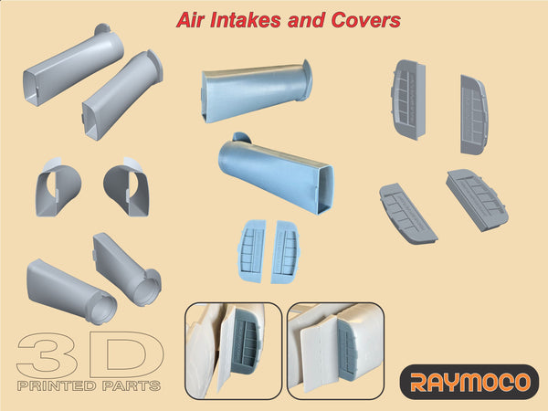 R48.151.00  1/48 F-4 PHANTOM II (J,E,EJ) Air Intakes, Air Intake Covers, Exhaust Nozzles Turbo Jet Engine J79-GE-10. Recommended Kit - Hasegawa