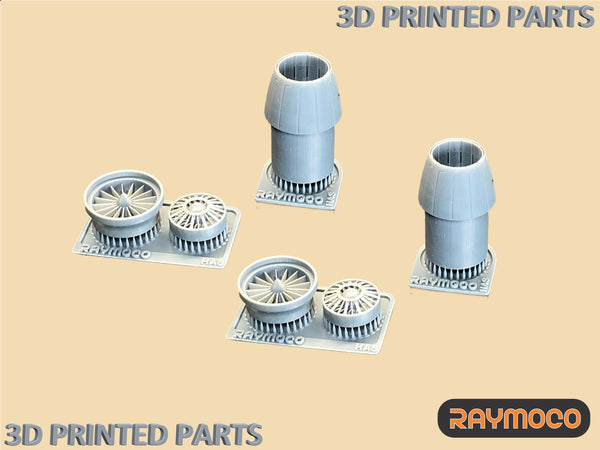 R48.164.00  1/48 F-18 Engine Fan & Nozzle (2 Sets). Recommended Kits - Hasegawa