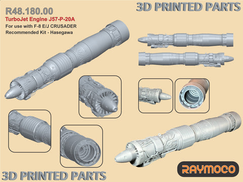 R48.180.00  1/48 F-8 Crusader Turbo Jet Engine J57-P-20A. Recommended Kits - Hasegawa (Copy)