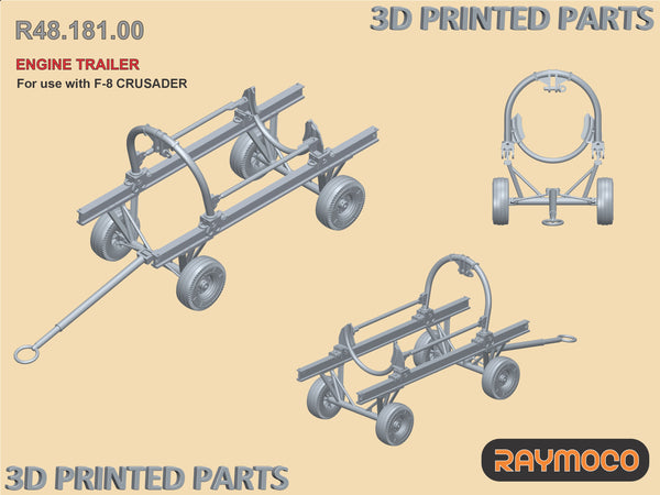 R48.181.00  1/48 F-8 Crusader Engine Trailer