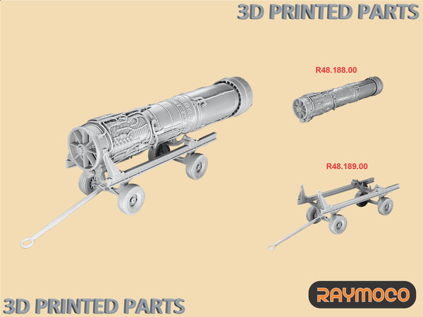 F-104 STARFIGHTER Turbojet Engine with Trailer for Hasegawa Kit - 1/48 | R48.190.00