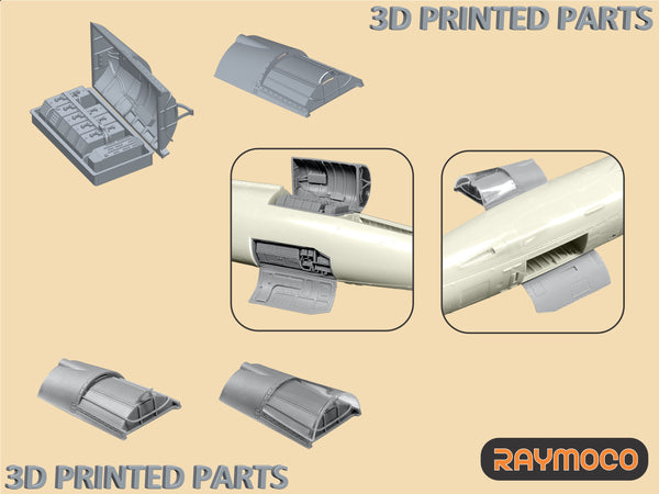 F-104 A/C/D/J/G STARFIGHTER Electronics, Tail, Aileron Hydraulics for Hasegawa Kit - 1/48 | R48.191.00