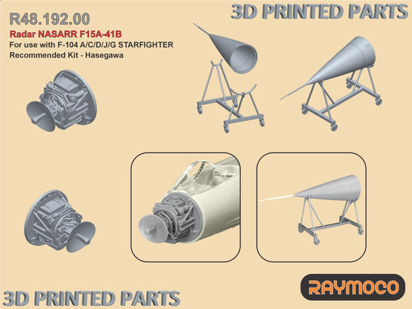 F-104 A/C/D/J/G STARFIGHTER Radar NASARR F15A-41B for Hasegawa Kit - 1/48 | R48.192.00