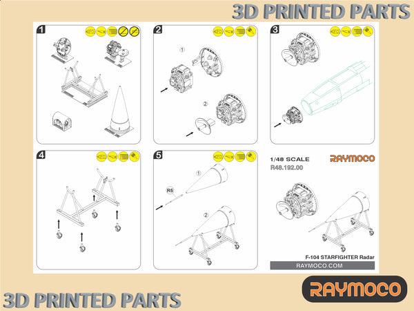 F-104 A/C/D/J/G STARFIGHTER Radar NASARR F15A-41B for Hasegawa Kit - 1/48 | R48.192.00