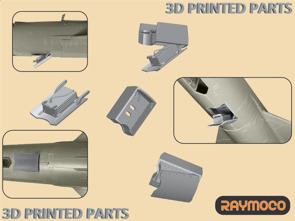 MiG-21 MF/R Tail, Battery Bay for Eduard Kits - 1/48 | R48.198.00