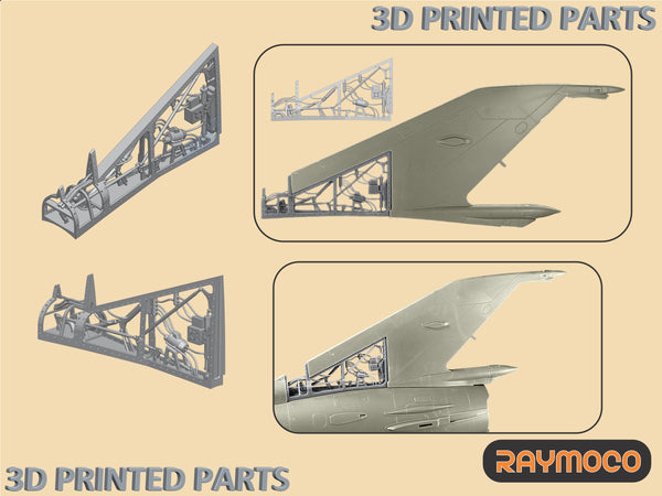 MiG-21 SMT/bis Tail, Battery Bay for Eduard Kits - 1/48 | R48.199.00