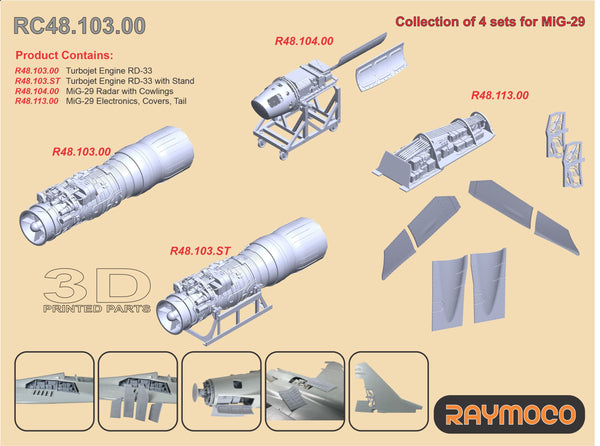RC48.103.00  1/48 Collection of 4 sets for MiG-29