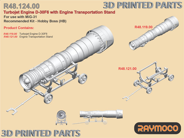 Collection of 4 sets for MiG-31 for Hobby Boss Kit - 1/48 | RC48.105.00
