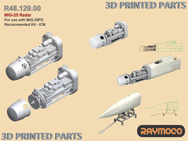 Collection of 4 sets for MiG-25PD for ICM - 1/48 | RC48.106.00