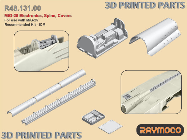 Collection of 4 sets for MiG-25PD for ICM - 1/48 | RC48.106.00