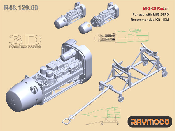 RC48.107.00  1/48 Collection of 4 sets for MiG-25RBT. Recommended Kit - ICM
