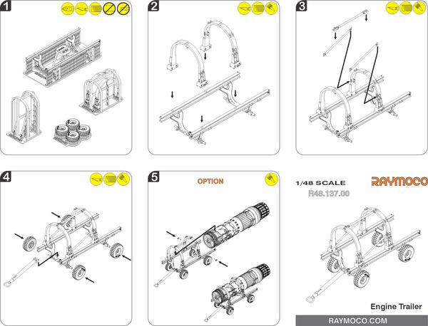 RC48.108.00  1/48 Collection of 5 sets for F-15 C/E. Recommended Kits - GWH