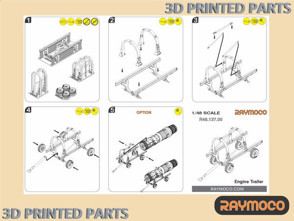 Collection of 5 sets for F-15 C/E for Great Wall Hobby Kit - 1/48 | RC48.108.00