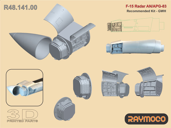 RC48.109.00  1/48 Collection of 5 sets for F-15 C/E. Recommended Kits - GWH